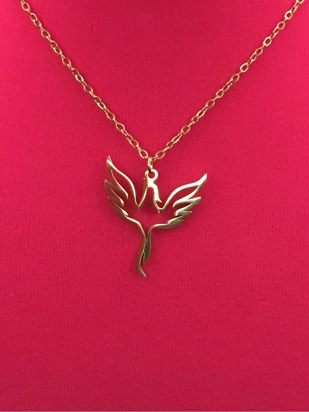 18k Gold Plated Phoenix Necklace